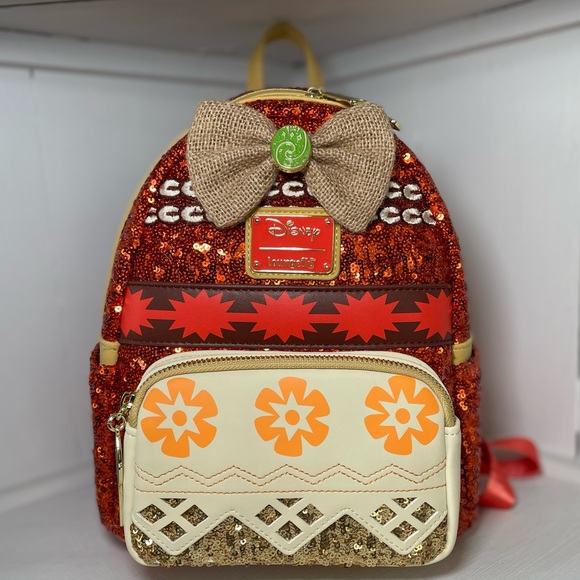 Loungefly Disney Moana Sequin Mini Backpack NWT - Picture 1 of 4